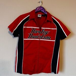 Harley Davidson Ladies Mechanics Shirt Sz xlarge